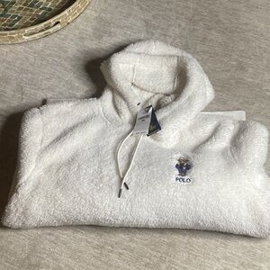 Polo by Ralph Lauren White Sherpa Hoodie